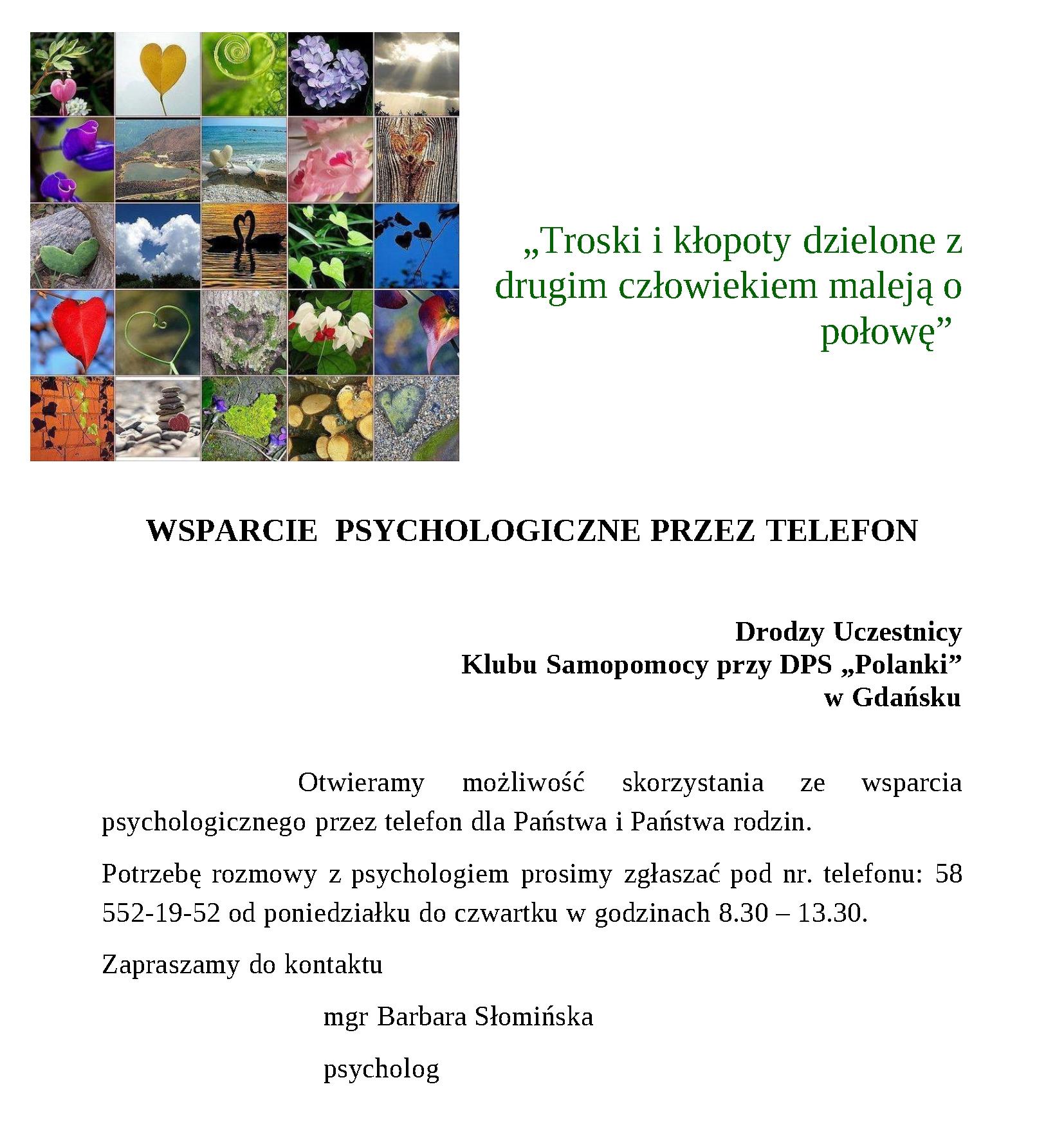 Wsparcie psychologiczne