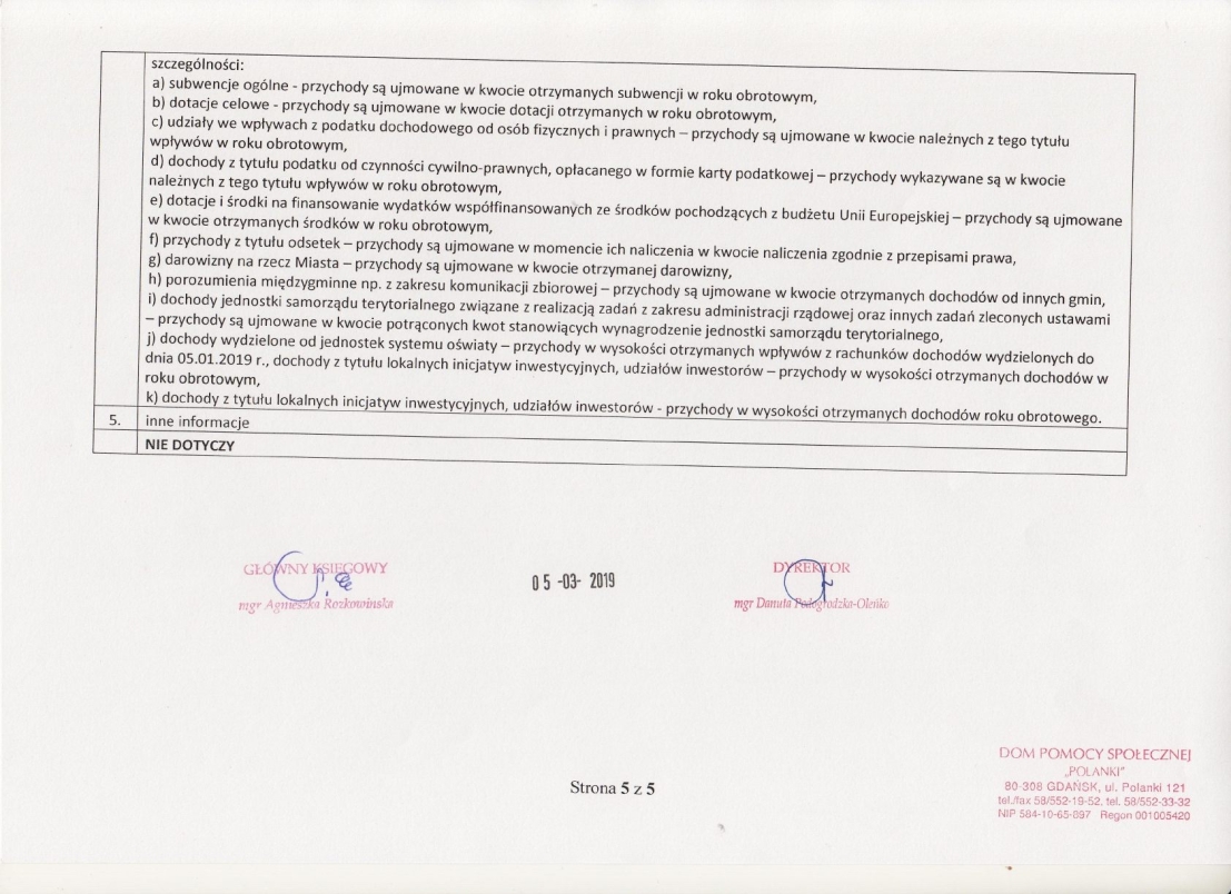 tre sprawozdania