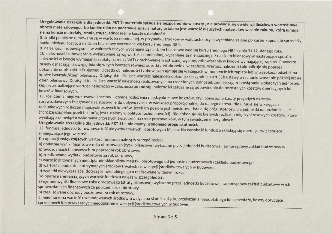 tre sprawozdania