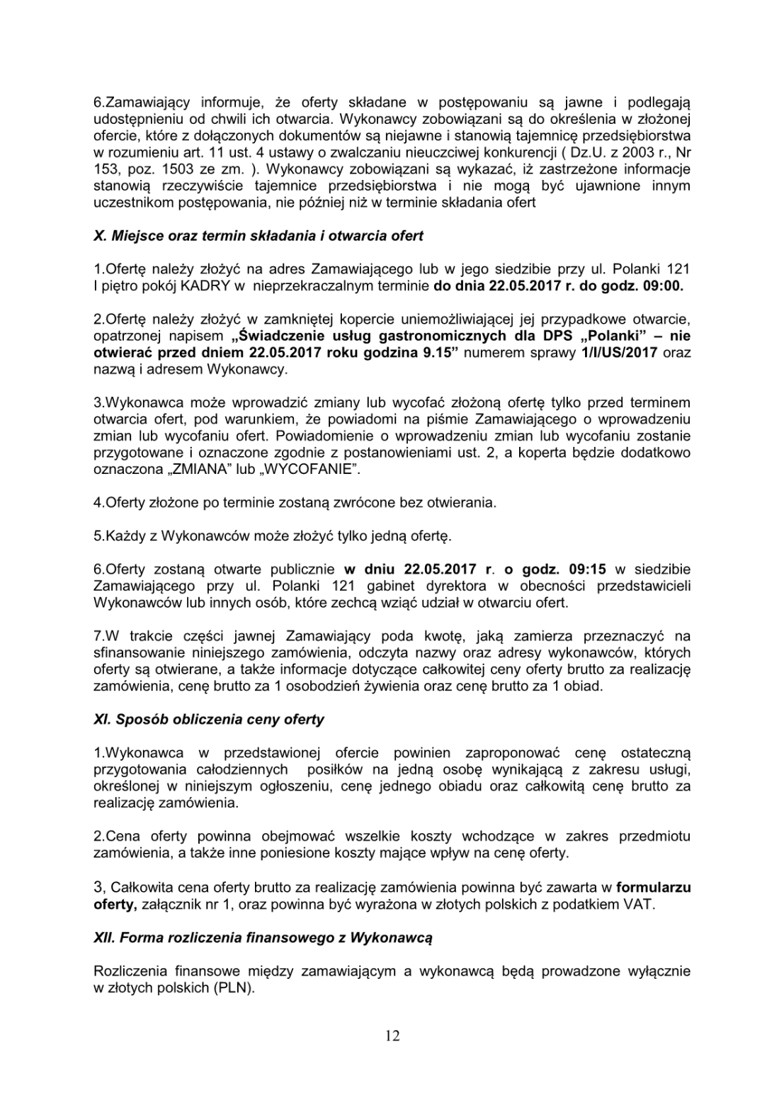 tre ogoszenia zamwie pulicznych
