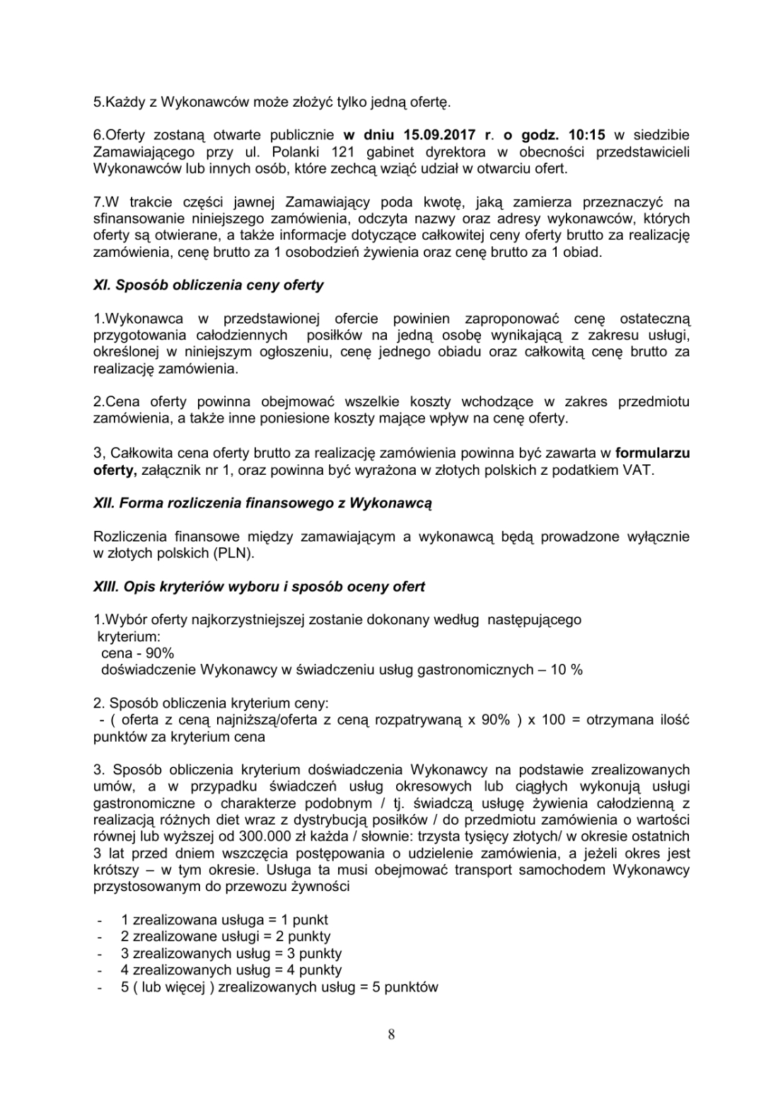 tre ogoszenia zamwie pulicznych