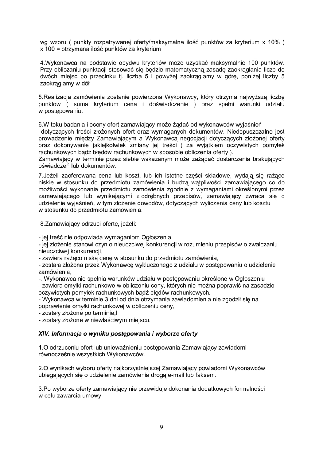 tre ogoszenia zamwie pulicznych
