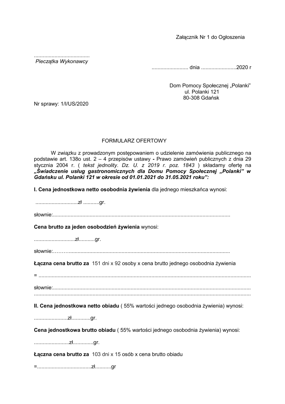 tre ogoszenia zamwie pulicznych