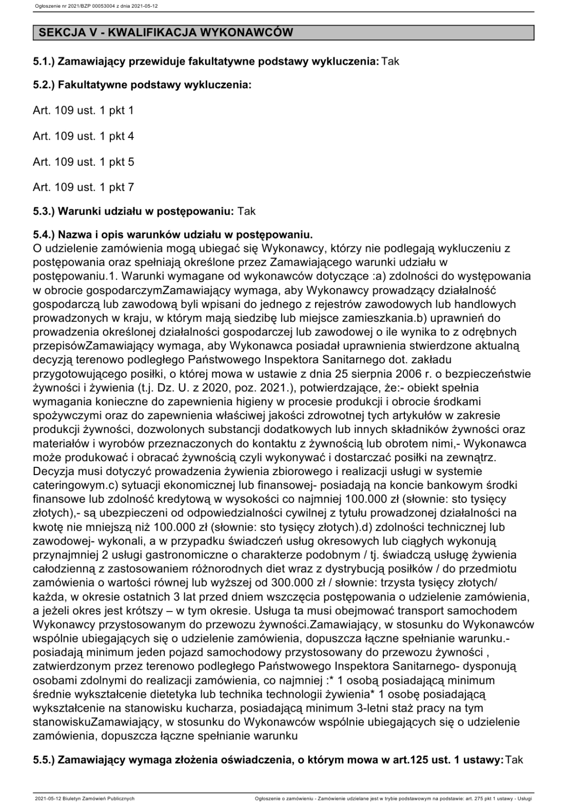 tre ogoszenia zamwie pulicznych