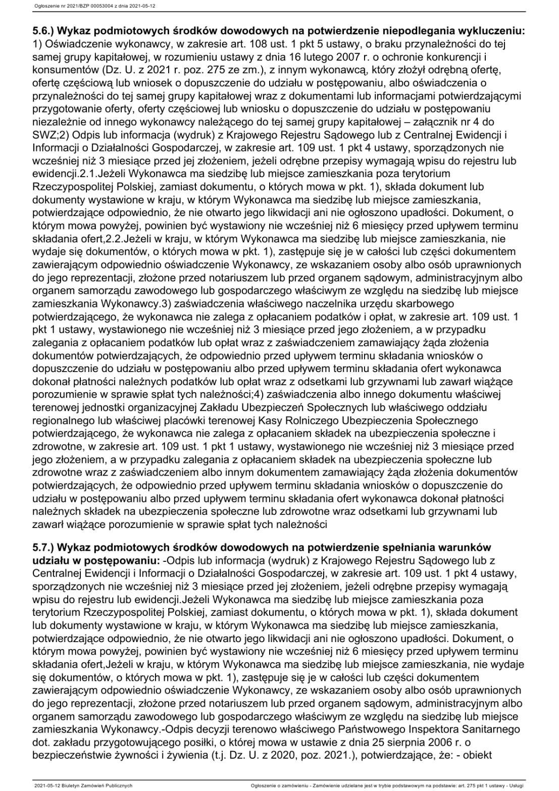 tre ogoszenia zamwie pulicznych
