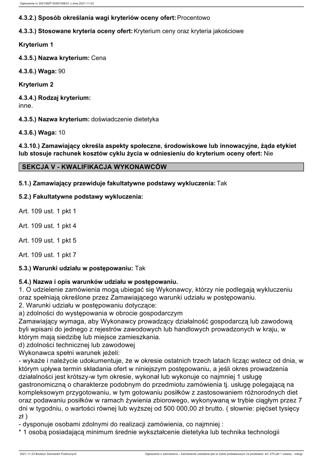 tre ogoszenia zamwie pulicznych