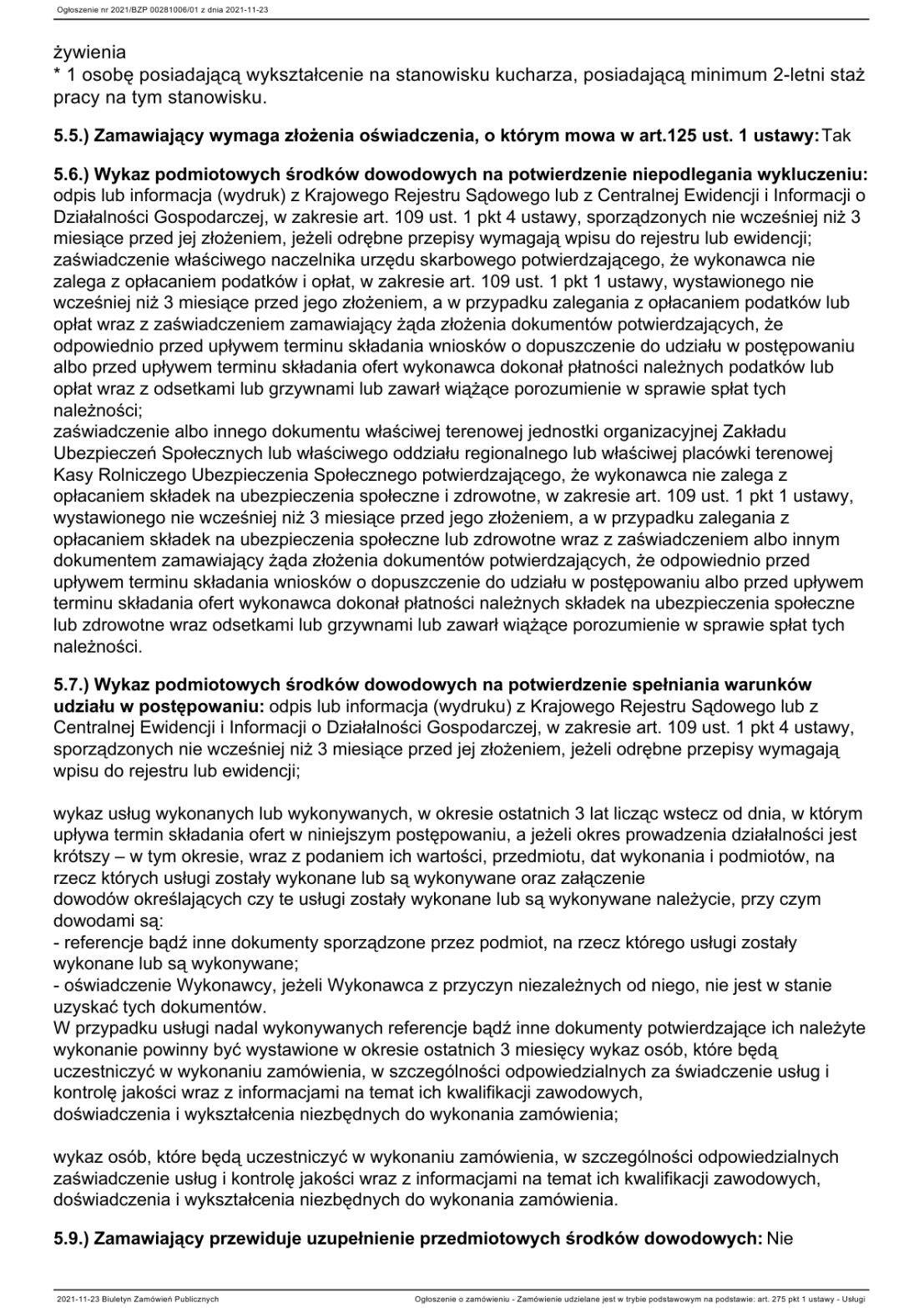 tre ogoszenia zamwie pulicznych